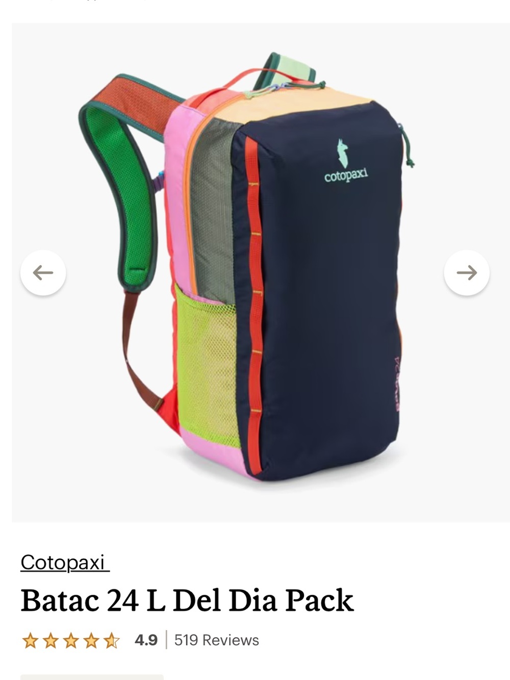 Cotopaxi Multi Colorblock Batac 24L Daypack